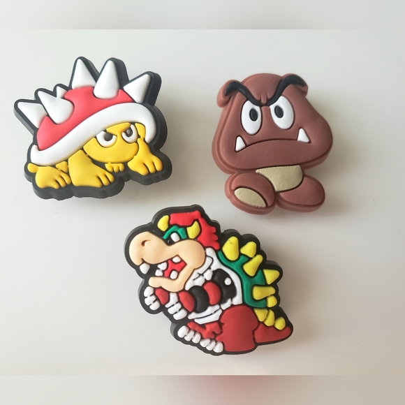 5 x New Croc Charms / Jibbitz, Super Mario Style - Picture 2 of 3